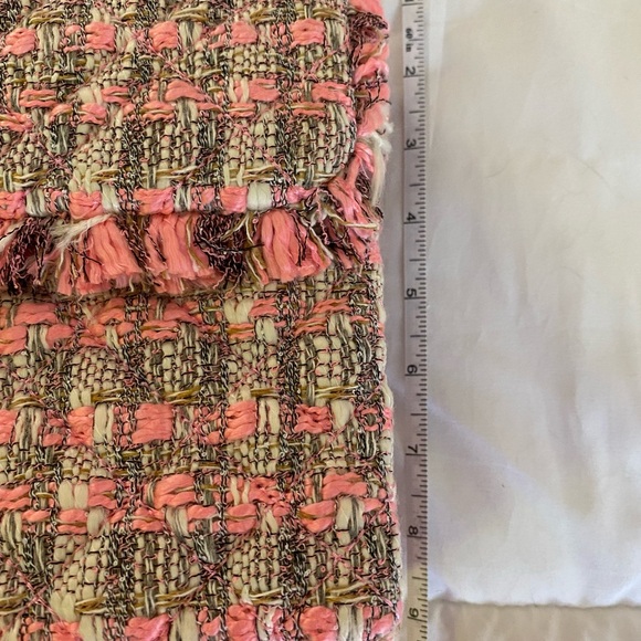 Kurt Geiger Pink Tweed Shoulder Bag with Chain - Picture 5 of 12